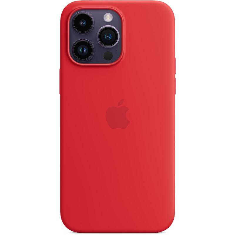 Apple silikónový obal pre iPhone 14 Pro – červený s MagSafe 1