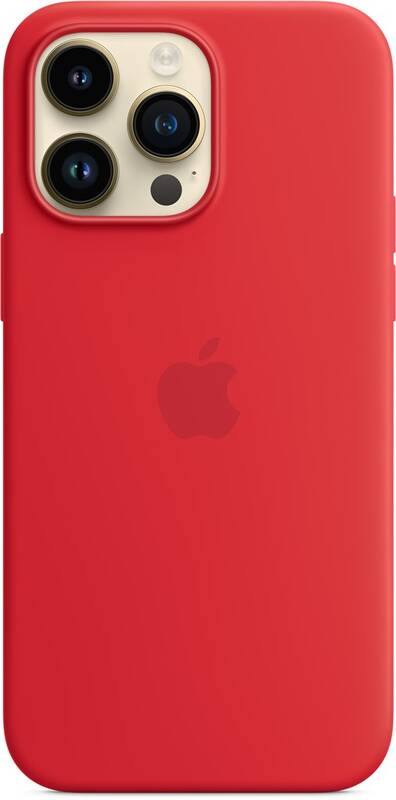 Apple silikónový obal pre iPhone 14 Pro – červený s MagSafe 3