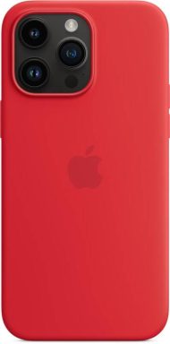 Apple silikónový obal pre iPhone 14 Pro Max – červený s MagSafe – Obrázok 2