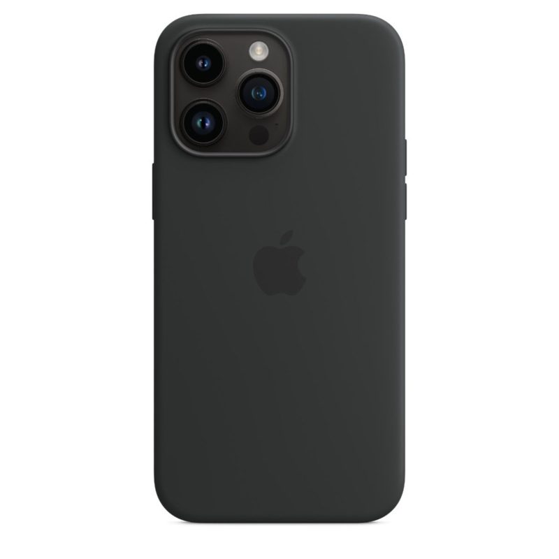 Apple silikónový obal pre iPhone 14 Pro – čierny s MagSafe 3