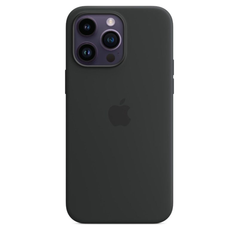 Apple silikónový obal pre iPhone 14 Pro Max – čierny s MagSafe 1