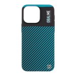 OBAL:ME Flossy Stripes kryt pre Apple iPhone 14 Black/Teal