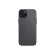 Apple kryt z tkaniny FineWoven s MagSafe na iPhone 15 Plus čierny – Obrázok 3
