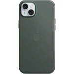 Apple kryt z tkaniny FineWoven s MagSafe na iPhone 15 Plus listovo zelený