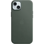 Apple kryt z tkaniny FineWoven s MagSafe na iPhone 15 Plus listovo zelený