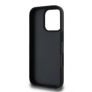 DKNY PU Leather Repeat Pattern Tonal Stripe Kryt pro iPhone 16 Pro čierny – Obrázok 2