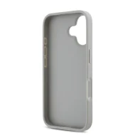 DKNY PU Leather Repeat Pattern Tonal Stripe Kryt pro iPhone 16 Beige – Obrázok 3