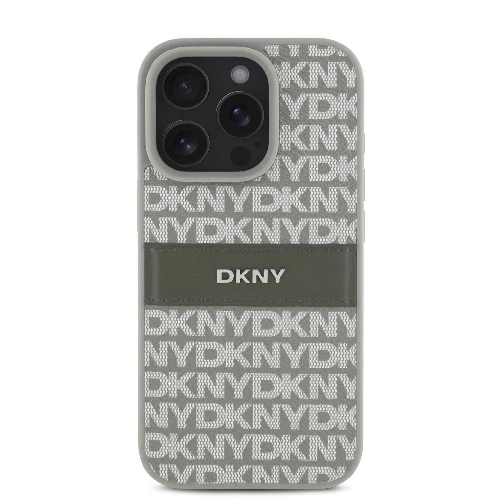 DKNY PU Leather Repeat Pattern Tonal Stripe Kryt pro iPhone 16 Pro Beige-appleprodukty.sk-2.jpg DKNY PU Leather Repeat Pattern Tonal Stripe Kryt pro iPhone 16 Pro Beige – Obrázok 1