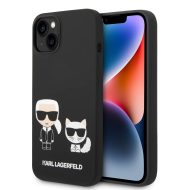 Karl Lagerfeld MagSafe kryt Liquid Silicone Choupette iPhone 14 Plus čierny