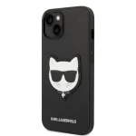 Karl Lagerfeld PU Saffiano Choupette Head pre iPhone 14 Plus čierny