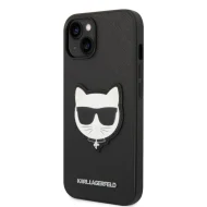 Karl Lagerfeld PU Saffiano Choupette Head pre iPhone 14 Plus čierny