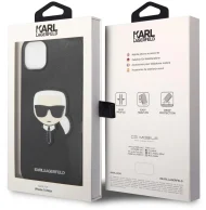 Karl Lagerfeld PU Saffiano Karl Head pre iPhone 14 Plus čierny – Obrázok 4
