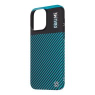 OBAL:ME Flossy Stripes kryt pre Apple iPhone 14 Black/Teal – Obrázok 2