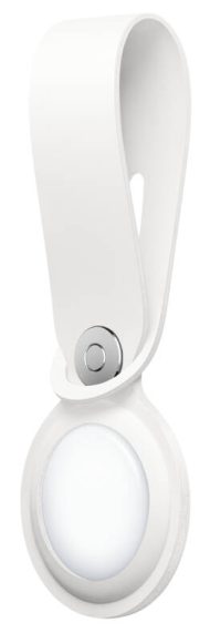 Apple AirTag kožené pútko – biela – Obrázok 3