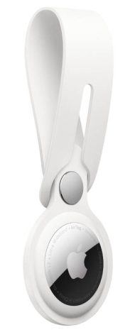 Apple AirTag kožené pútko – biela – Obrázok 4