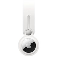 Apple AirTag kožené pútko – biela