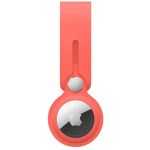 Apple AirTag kožené pútko – citrusovo ružová