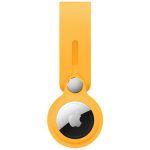 Apple AirTag kožené pútko – slnečnicová
