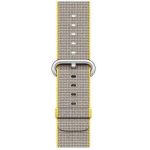 Apple Watch tkaný nylonový remienok 38/40/41 mm – žltý/svetlošedý