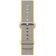 Apple Watch tkaný nylonový remienok 38/40/41 mm – žltý/svetlošedý