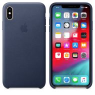 Apple iPhone XS Max Leather Case – polnočne modrý – Obrázok 3