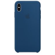 Apple silikónový obal pre iPhone XS Max – podvečerne modrý