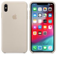 Apple silikónový obal pre iPhone XS Max – kamenne sivá – Obrázok 3
