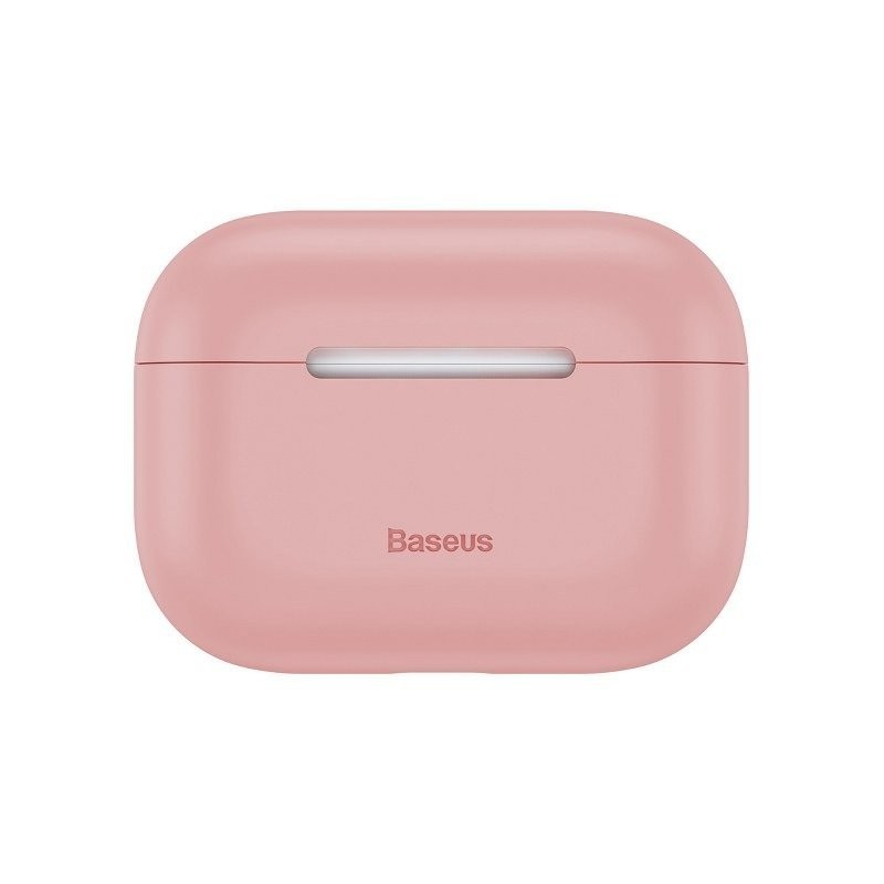 BASEUS-super-tenky-silikonovy-obal-Apple-Airpods-Pro-ruzovy BASEUS super tenký silikónový obal Apple Airpods Pro - ružový – Obrázok 1