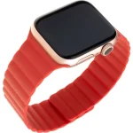 FIXED Magnetic Strap s magnetickým zapínaním Apple Watch 42/44/45/49 mm - červený