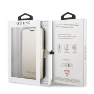 Guess Iridescent knižkový kryt iPhone 11 Pro Max zlatý – Obrázok 2