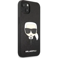 Karl Lagerfeld PU Saffiano Karl Head pre iPhone 13 čierny – Obrázok 2