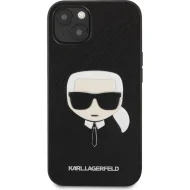Karl Lagerfeld PU Saffiano Karl Head pre iPhone 13 čierny