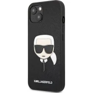 Karl Lagerfeld PU Saffiano Karl Head pre iPhone 13 čierny – Obrázok 4