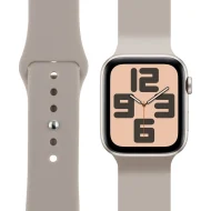 OBAL:ME silikónový remienok pre Apple Watch 42-49mm M-L, béžový