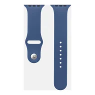 OBAL:ME silikónový remienok pre Apple Watch 42-49mm M-L, modrý – Obrázok 2