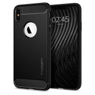 Spigen Rugged Armor kryt iPhone X/XS čierny – Obrázok 2