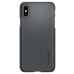 Obal Spigen Thin Fit na iPhone X/XS uhlíkovo šedý