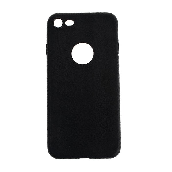 Ochranný kryt Kožený vzor (čierny) (TPU) - iPhone 7:8:SE 2-appleprodukty.sk Ochranný kryt Kožený vzor (čierny) (TPU) - iPhone 7/8/SE 2 – Obrázok 1