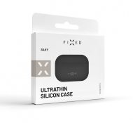 Ultratenké silikónové púzdro FIXED Silky pre Apple Airpods 1/2, čierne – Obrázok 2
