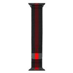 COTEetCI magnetický remienok Apple Watch 38-41 mm, milánský tah - čierny/červený