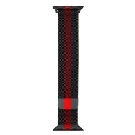 COTEetCI magnetický remienok Apple Watch 38-41 mm, milánský tah - čierny/červený
