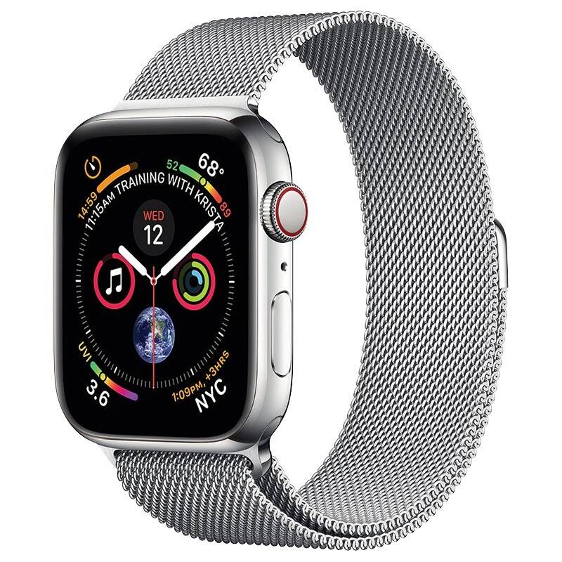 Remienok-COTEetCI-na-Apple-Watch-384041-mm-milansky-tah-strieborny-appleprodukty.sk-1 COTEetCI ocelový magnetický remienok Apple Watch 38-41 mm, milánský tah - strieborný – Obrázok 1