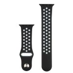 COTEetCI športový dierkovaný remienok Apple Watch 38-41mm, čierny/sivý