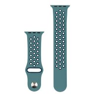 COTEetCI športový dierkovaný remienok Apple Watch 38-41mm, čierny/modrý