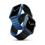 UNIQ Revix obojstranný remienok Apple Watch 42/41/40/38mm Caspian - modrý/čierny