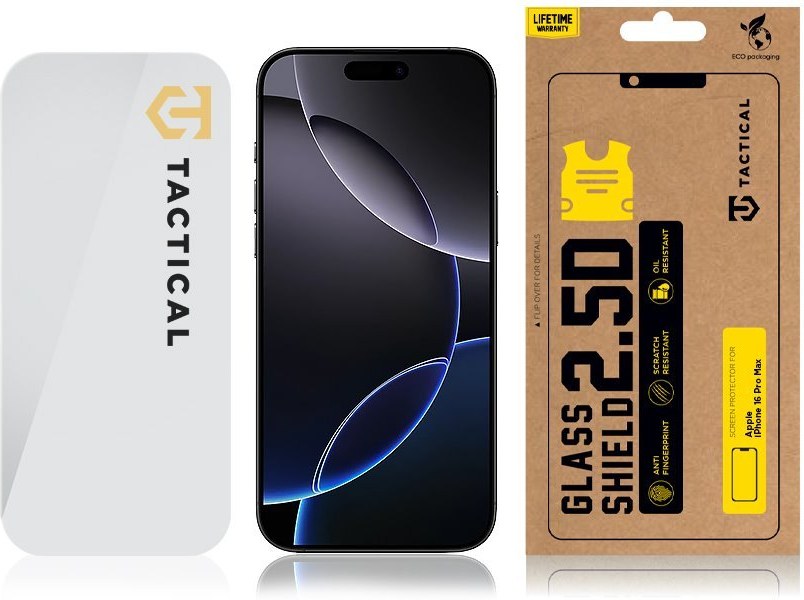Tactical Glass Shield 2.5D ochranné sklo pre Apple iPhone 17 Pro 1